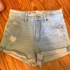 Garage denim shorts